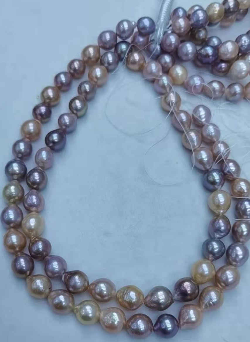 multicolor baroque freshwater pearl necklace