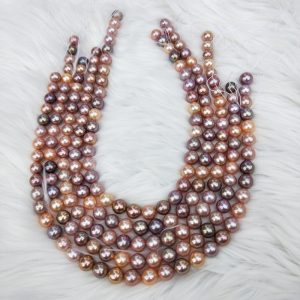 10-12mm multicolor edison freshwater pearl strands