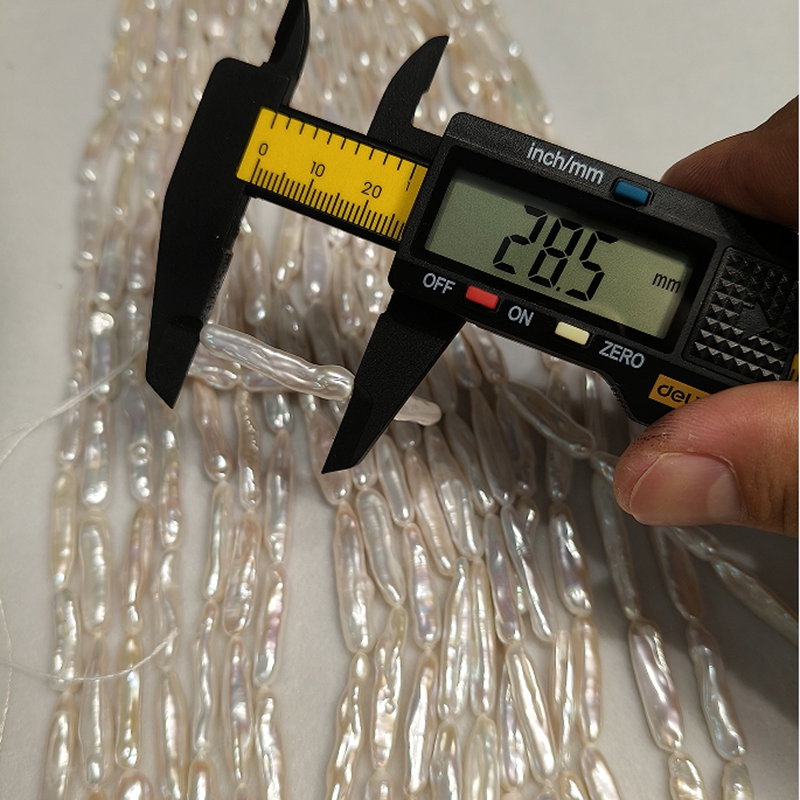 Bulk freshwater stick pearl strands supplier for jewelry manufacturers