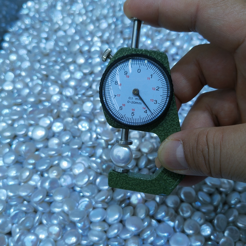 thick coin pearl beads with high luster