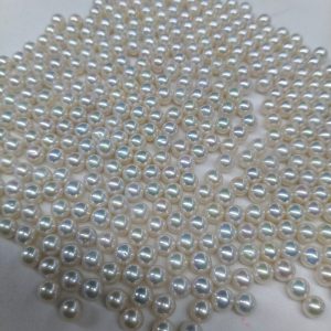 white round freshwater pearl beads 8-9mm