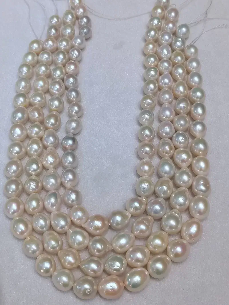 Wholesale 11-13mm drop shape Edison pearl necklace necklace strands for fine jewelry making.