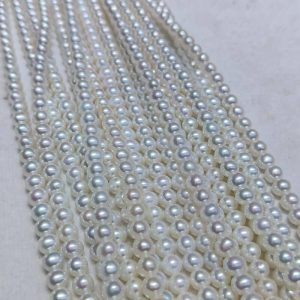 Premium beading supplies wholesale featuring 5-5.5mm near round freshwater pearl strands for jewelry making