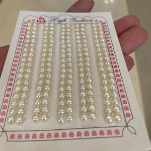 Wholesale card of 4.5-5mm freshwater cultured button pearl beads for jewelry suppliers