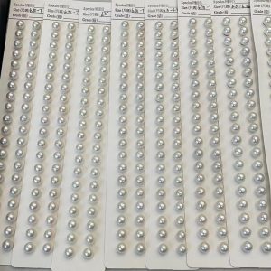 6mm loose round freshwater pearls matching pairs for pearl earrings dangle making wholesale