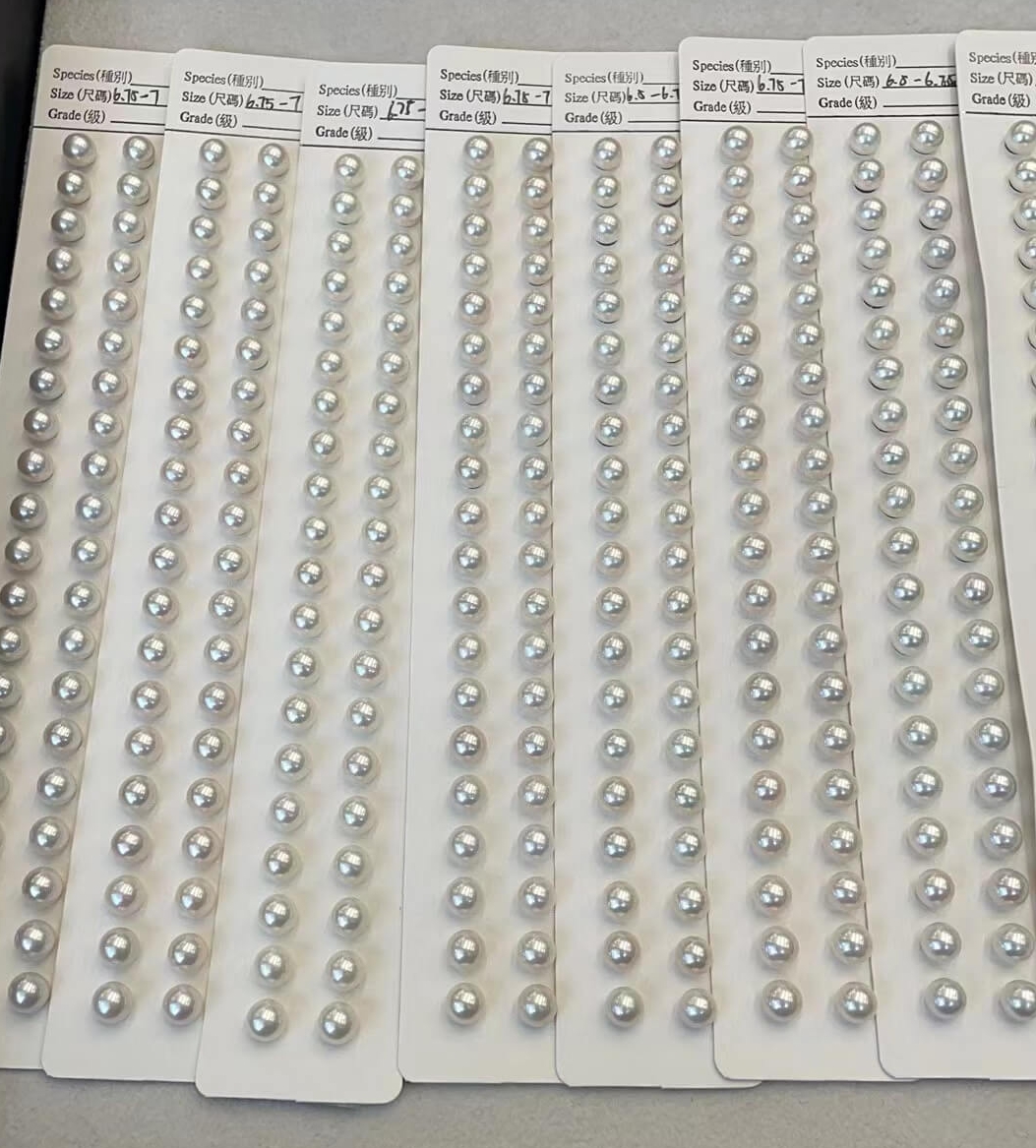 6mm loose round freshwater pearls matching pairs for pearl earrings dangle making wholesale