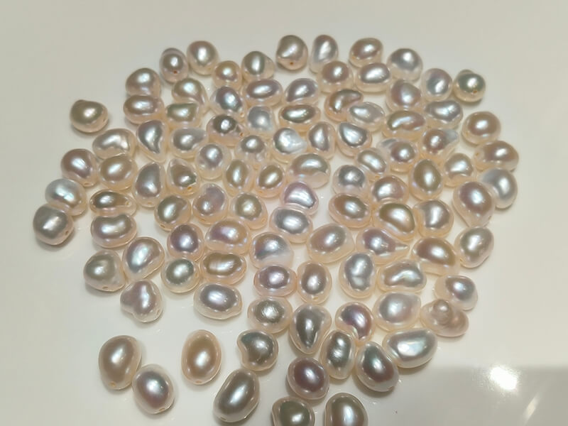 wholesale of baroque pearls bean shaped