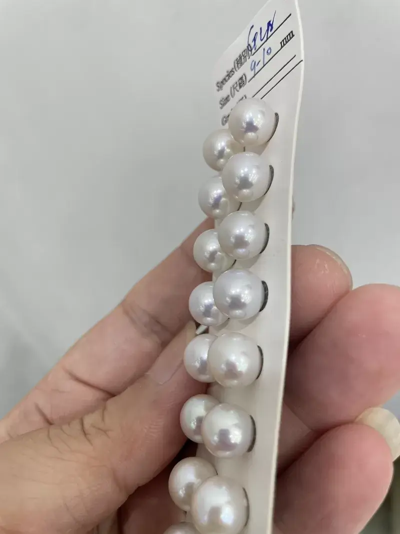 Custom half-drilled or full-drilled round loose freshwater pearls ready for jewelry settings