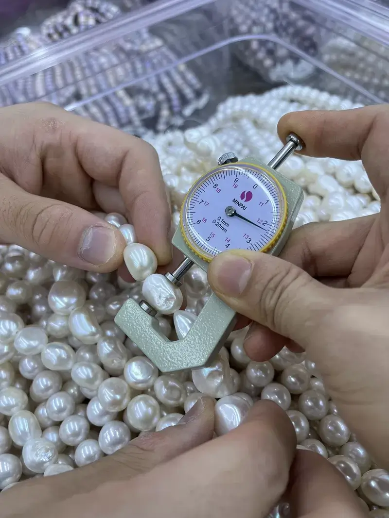 Premium high luster freshwater baroque nugget pearls loose strands in bulk for independent jewelry designers.