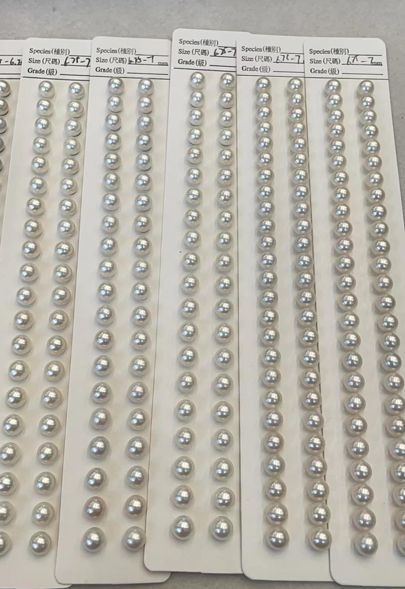 AAA grade perfect round half drilled pearls for clip on pearl earrings design