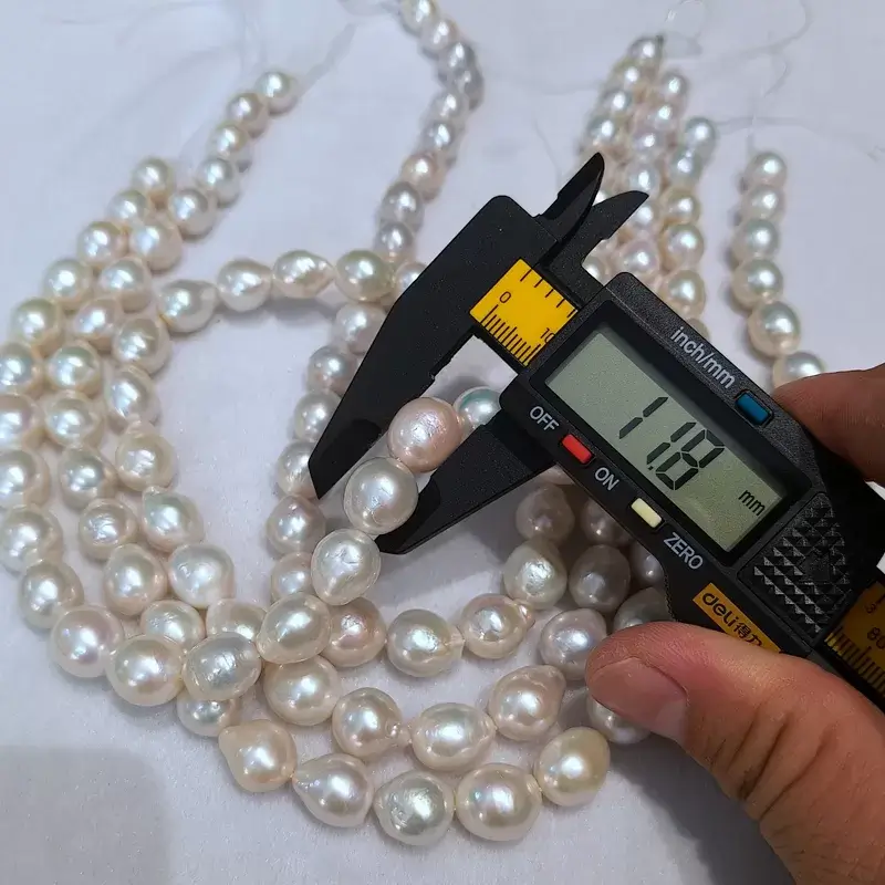 Genuine white edison nucleated drop pearls material wholesale direct from factory supplier.